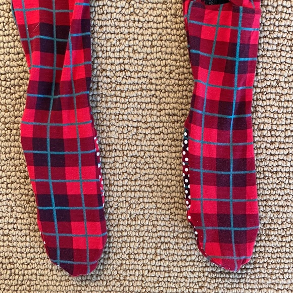 Kickee Pants Plaid Ruffle Footie with Zipper - EUC - Picture 2 of 6